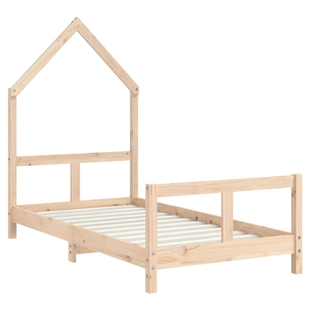 Kinderbedframe 80X160 Cm Massief Grenenhout