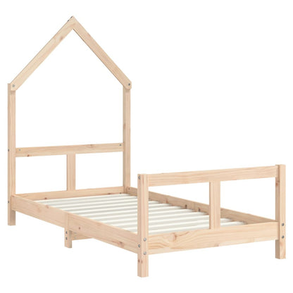 Kinderbedframe 80X160 Cm Massief Grenenhout
