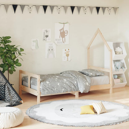 Kinderbedframe 80X160 Cm Massief Grenenhout