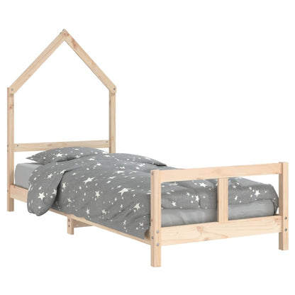 Kinderbedframe 80X200 Cm Massief Grenenhout