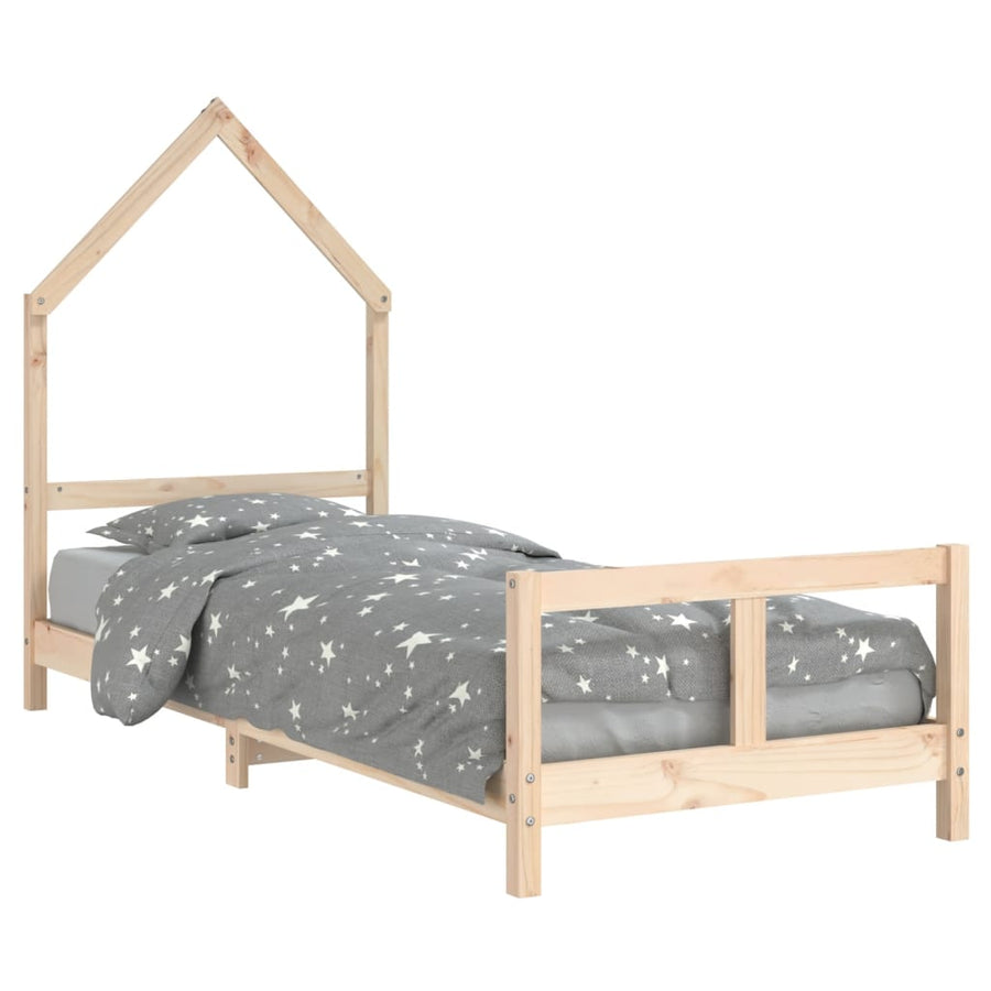 Kinderbedframe 80X200 Cm Massief Grenenhout