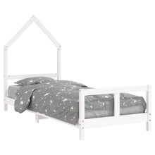 Kinderbedframe 80X200 Cm Massief Grenenhout Wit