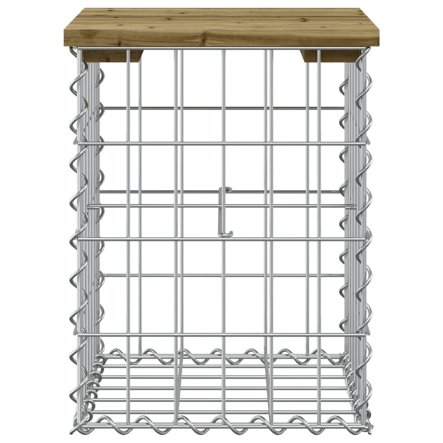 Tuinbank Schanskorfontwerp Geïmpregneerd Grenenhout 33 x 31 x 42 cm Donkerbruin