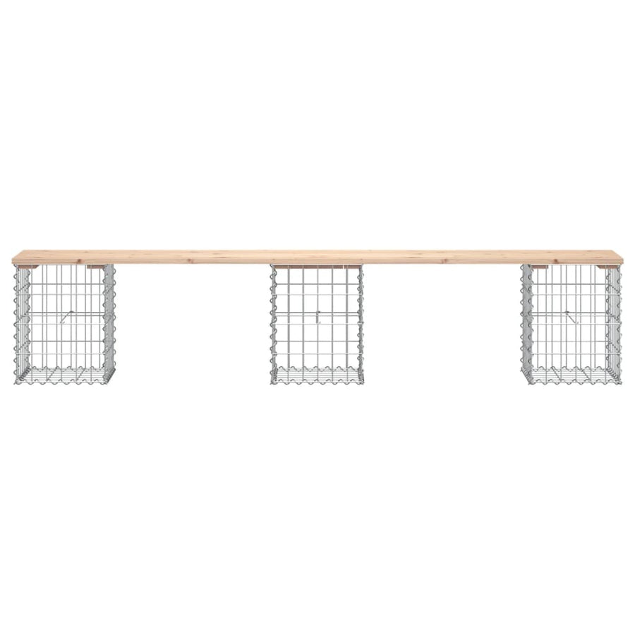 Tuinbank Schanskorfontwerp Massief Grenenhout 203 x 31 x 42 cm Natuurlijk grenenhout