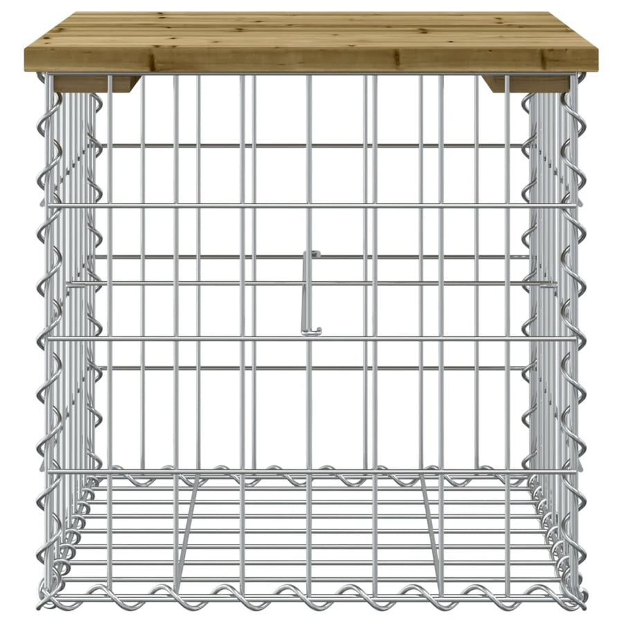 Tuinbank Schanskorfontwerp Geïmpregneerd Grenenhout 43 x 44 x 42 cm Donkerbruin