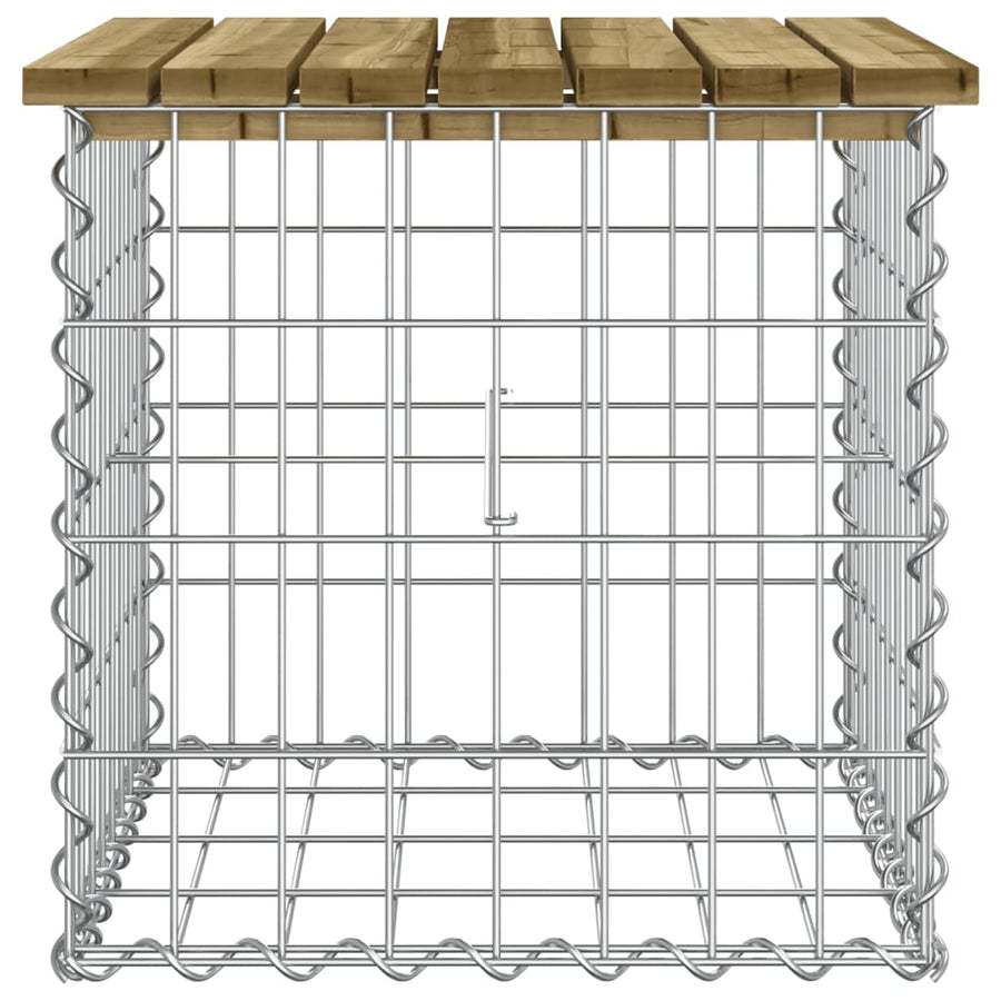 Tuinbank Schanskorfontwerp Geïmpregneerd Grenenhout 43 x 44 x 42 cm Donkerbruin