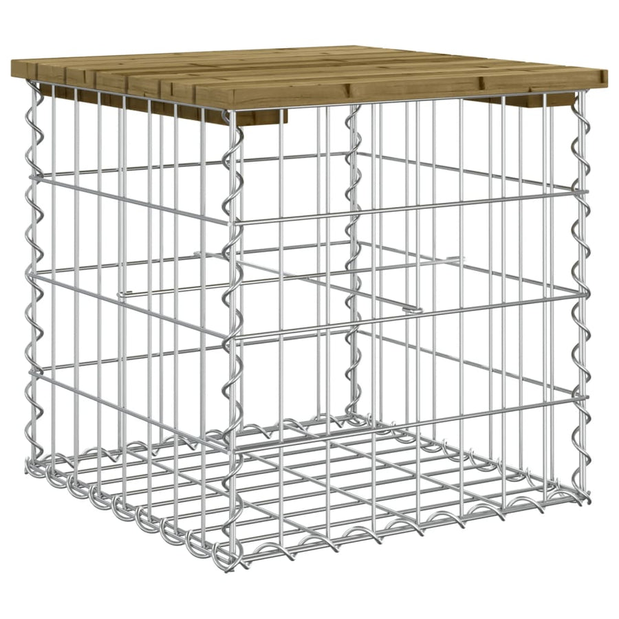 Tuinbank Schanskorfontwerp Geïmpregneerd Grenenhout 43 x 44 x 42 cm Donkerbruin