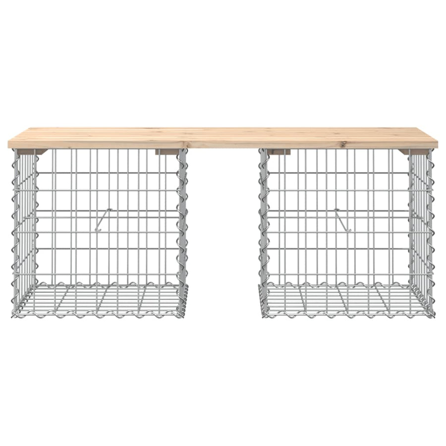 Tuinbank Schanskorfontwerp 103X44X42 Cm Massief Grenenhout Donkerbruin