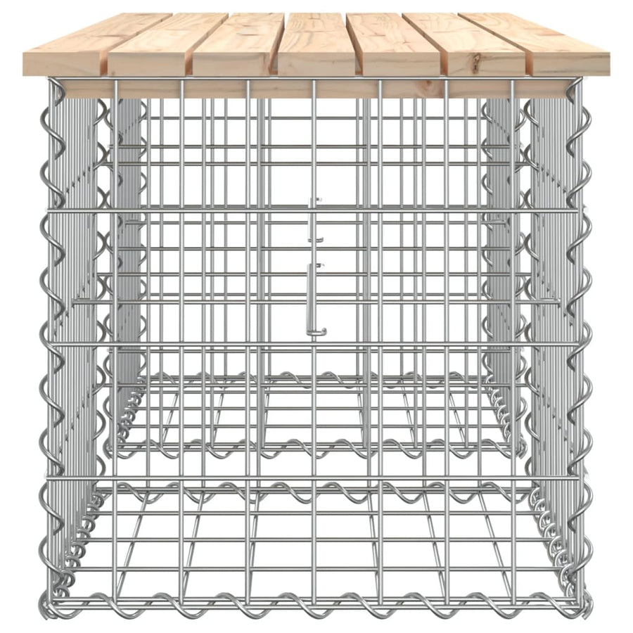 Tuinbank Schanskorfontwerp 103X44X42 Cm Massief Grenenhout Donkerbruin