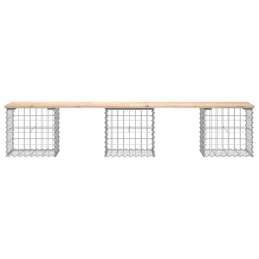 Tuinbank Schanskorfontwerp Massief Grenenhout 203 x 44 x 42 cm Natuurlijk grenenhout