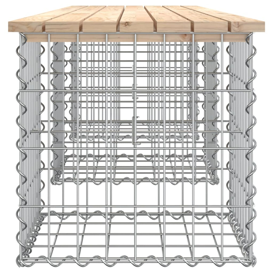 Tuinbank Schanskorfontwerp Massief Grenenhout 203 x 44 x 42 cm Natuurlijk grenenhout