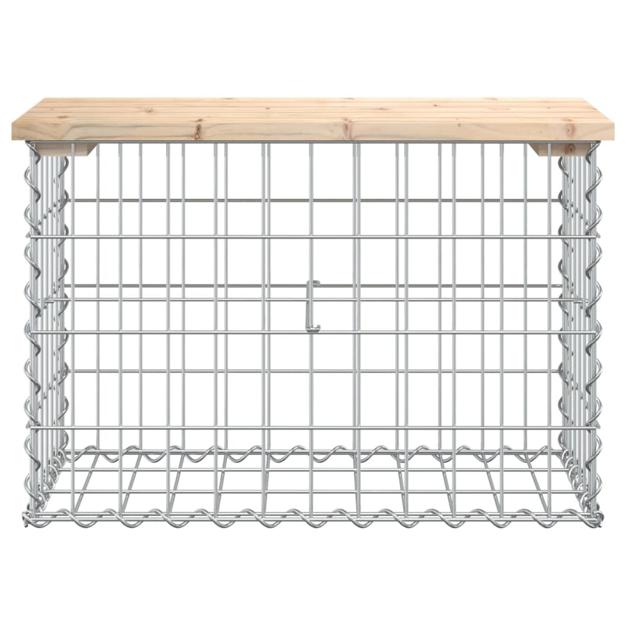 Tuinbank Schanskorfontwerp Massief Grenenhout 63 x 31,5 x 42 cm Natuurlijk grenenhout