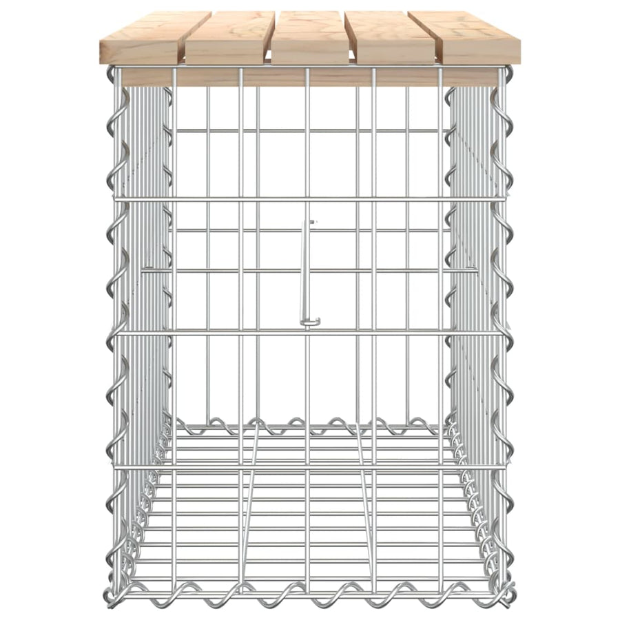 Tuinbank Schanskorfontwerp Massief Grenenhout 63 x 31,5 x 42 cm Natuurlijk grenenhout