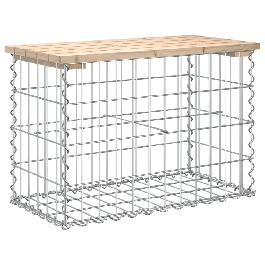 Tuinbank Schanskorfontwerp Massief Grenenhout 63 x 31,5 x 42 cm Natuurlijk grenenhout