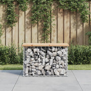 Tuinbank massief grenenhout schanskorf 63x31,5x42 cm