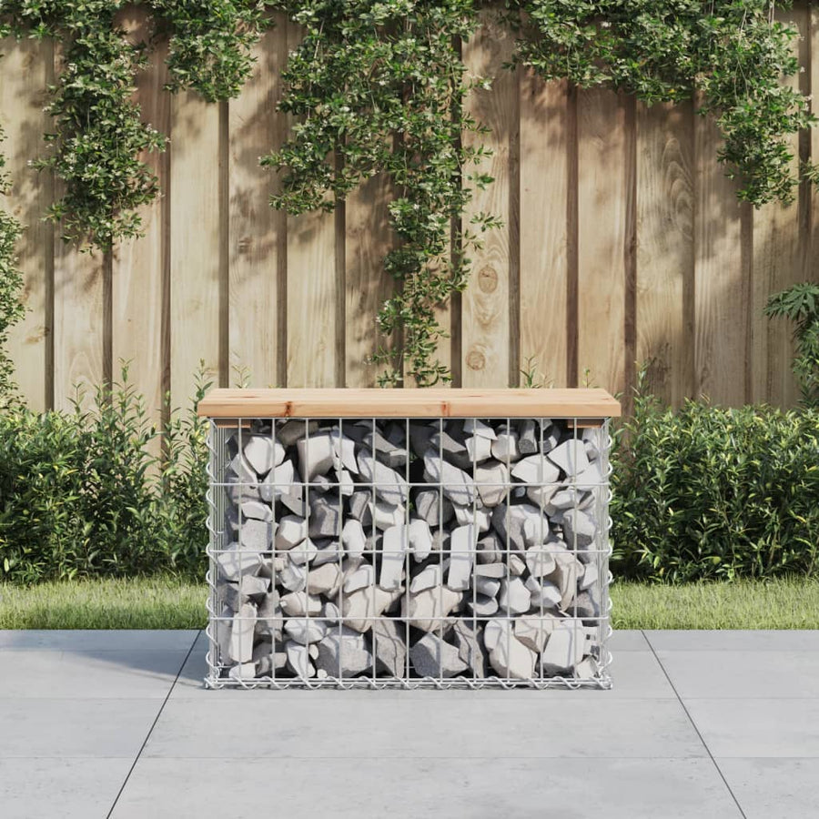 Tuinbank Schanskorfontwerp Massief Grenenhout 63 x 31,5 x 42 cm Natuurlijk grenenhout