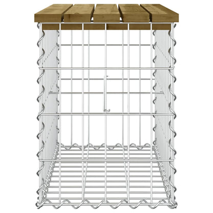 Tuinbank Schanskorfontwerp Geïmpregneerd Hout 63 x 31,5 x 42 cm Donkerbruin