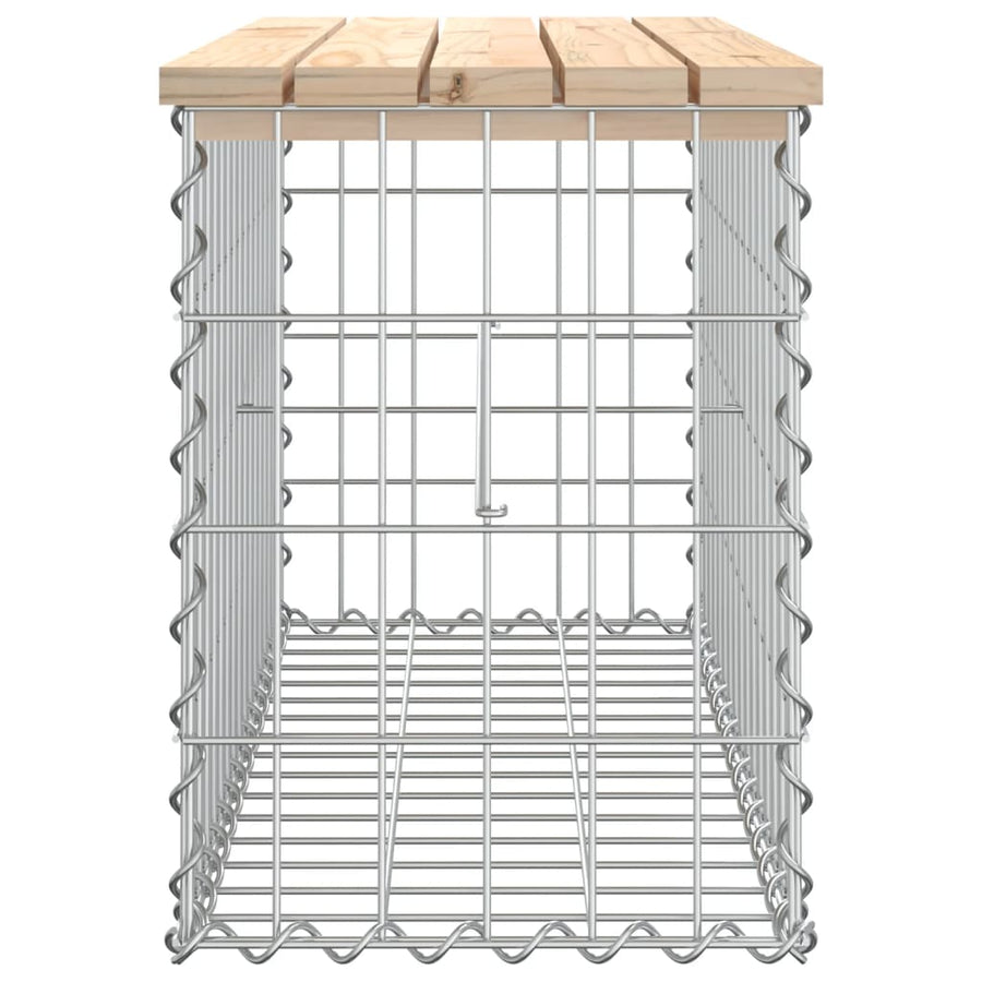 Tuinbank schanskorfontwerp 83x31,5x42 cm massief grenenhout