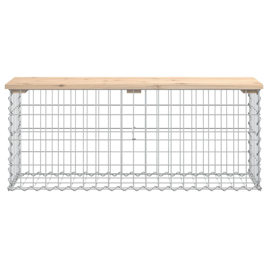 Tuinbank Schanskorfontwerp Massief Grenenhout 103 x 31,5 x 42 cm Natuurlijk grenenhout