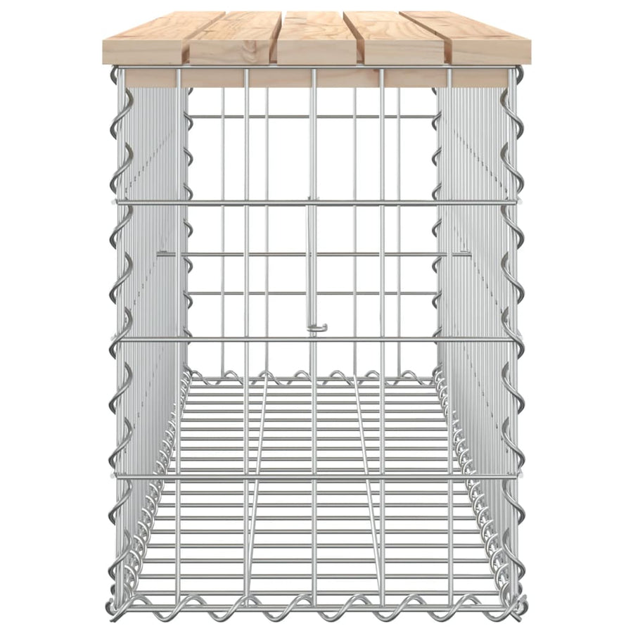 Tuinbank Schanskorfontwerp Massief Grenenhout 103 x 31,5 x 42 cm Natuurlijk grenenhout