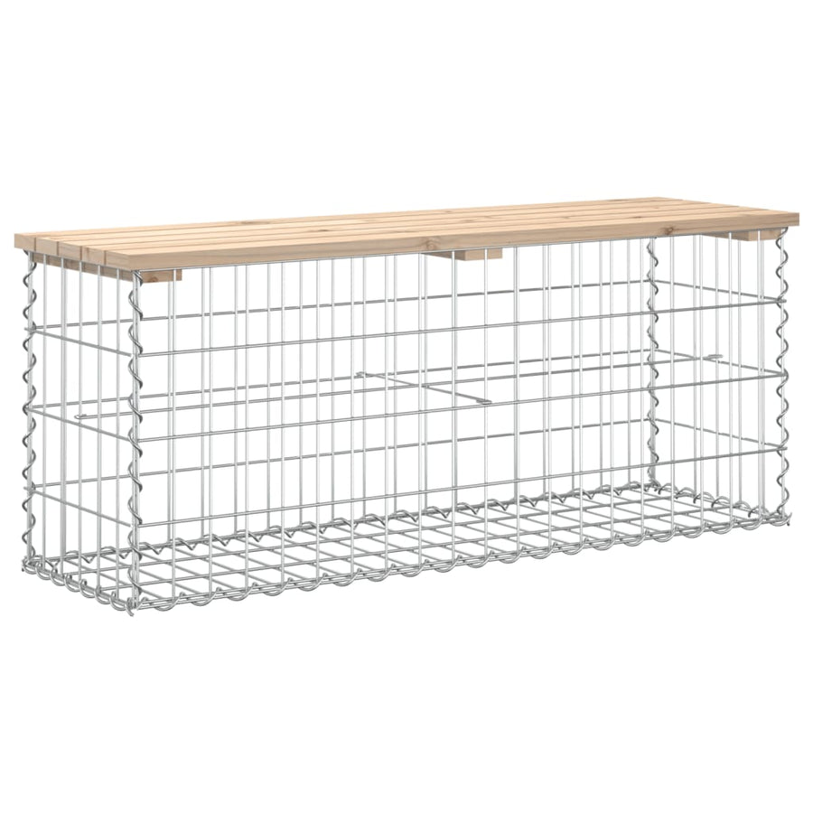 Tuinbank Schanskorfontwerp Massief Grenenhout 103 x 31,5 x 42 cm Natuurlijk grenenhout