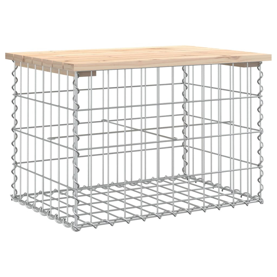Tuinbank Schanskorfontwerp Massief Grenenhout 63 x 44 x 42 cm Natuurlijk grenenhout