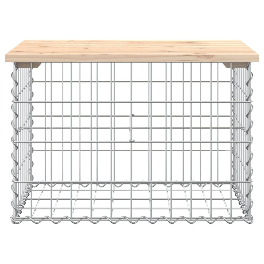 Tuinbank Schanskorfontwerp Massief Grenenhout 63 x 44 x 42 cm Natuurlijk grenenhout