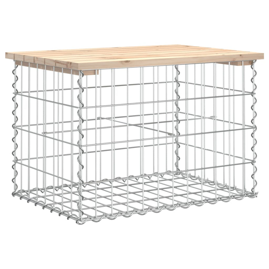 Tuinbank Schanskorfontwerp Massief Grenenhout 63 x 44 x 42 cm Natuurlijk grenenhout