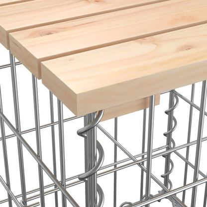 Tuinbank Schanskorfontwerp Massief Grenenhout 63 x 44 x 42 cm Natuurlijk grenenhout