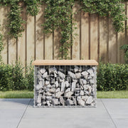 Tuinbank 63x44x42 cm massief grenenhout schanskorf