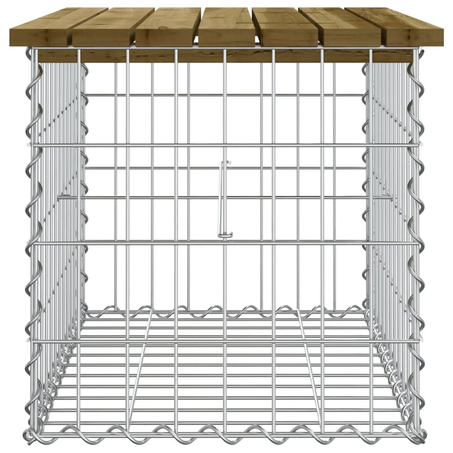 Tuinbank Schanskorfontwerp Geïmpregneerd Grenenhout 63 x 44 x 42 cm Donkerbruin