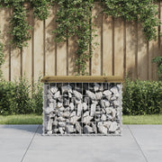 Tuinbank 63x44x42 cm geïmpregneerd grenenhout schanskorf