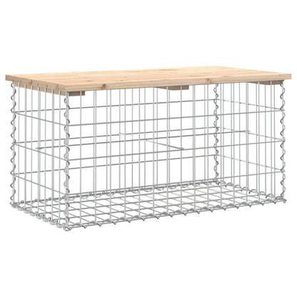 Tuinbank Schanskorfontwerp Massief Grenenhout 83 x 44 x 42 cm Natuurlijk grenenhout