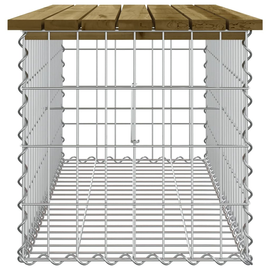 Tuinbank Schanskorfontwerp Geïmpregneerd Hout 103 x 44 x 42 cm Donkerbruin