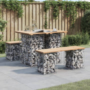 Tuintafel schanskorf 100x70x72 cm massief grenenhout