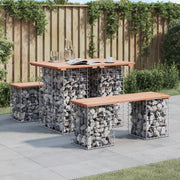 Tuintafel schanskorf 100x70x72 cm massief douglashout