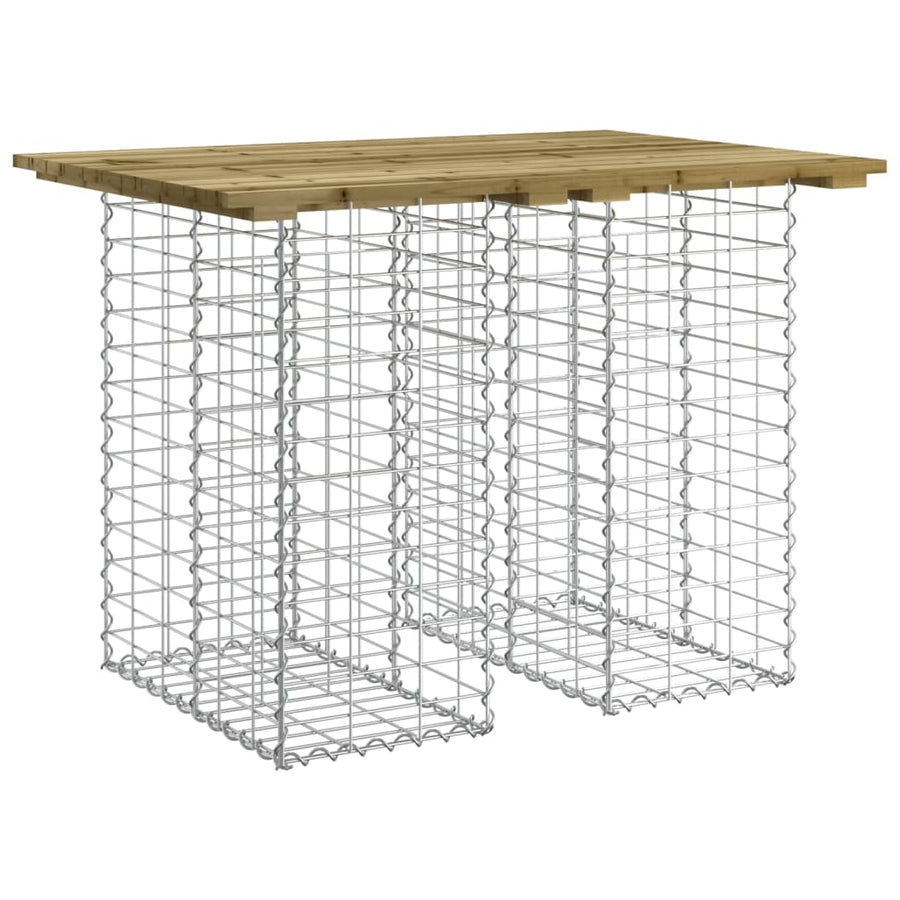 Tuinbank schanskorfontwerp geïmpregneerd hout 100 x 70 x 72 cm Donkerbruin