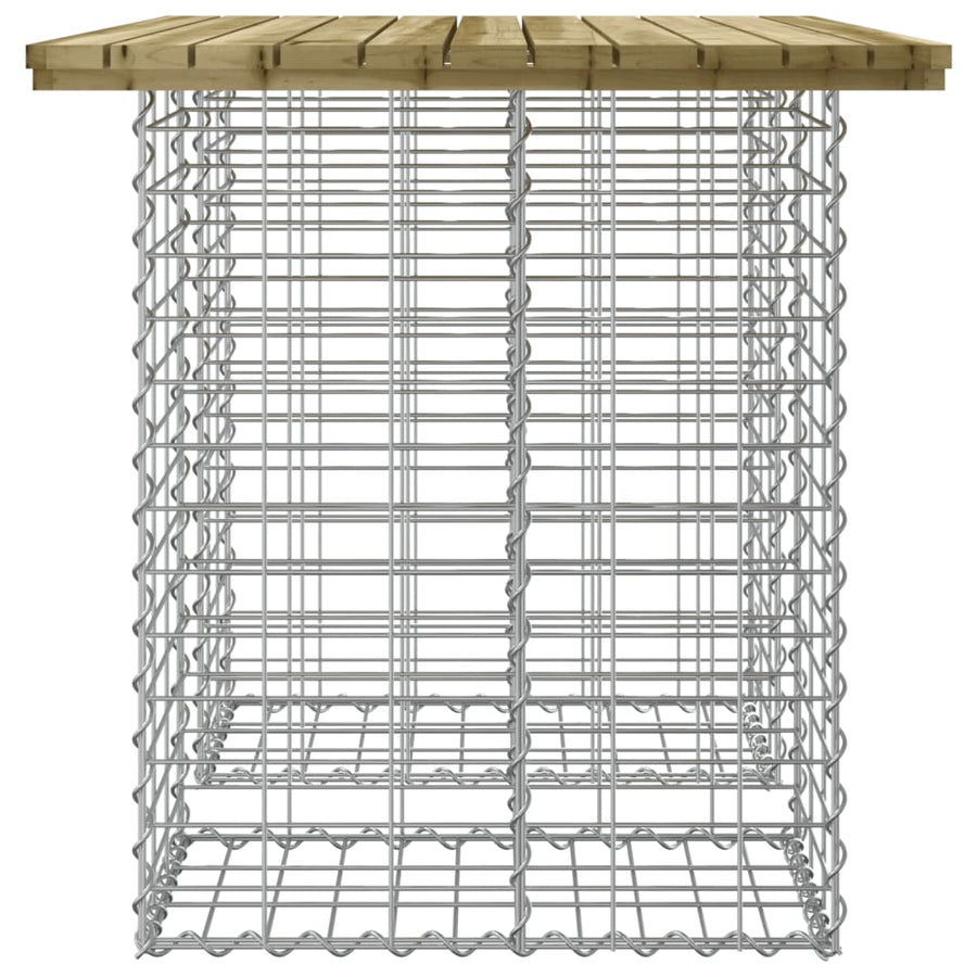 Tuinbank schanskorfontwerp geïmpregneerd hout 100 x 70 x 72 cm Donkerbruin