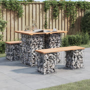 Tuinbank schanskorf 100x70x72 cm massief grenenhout