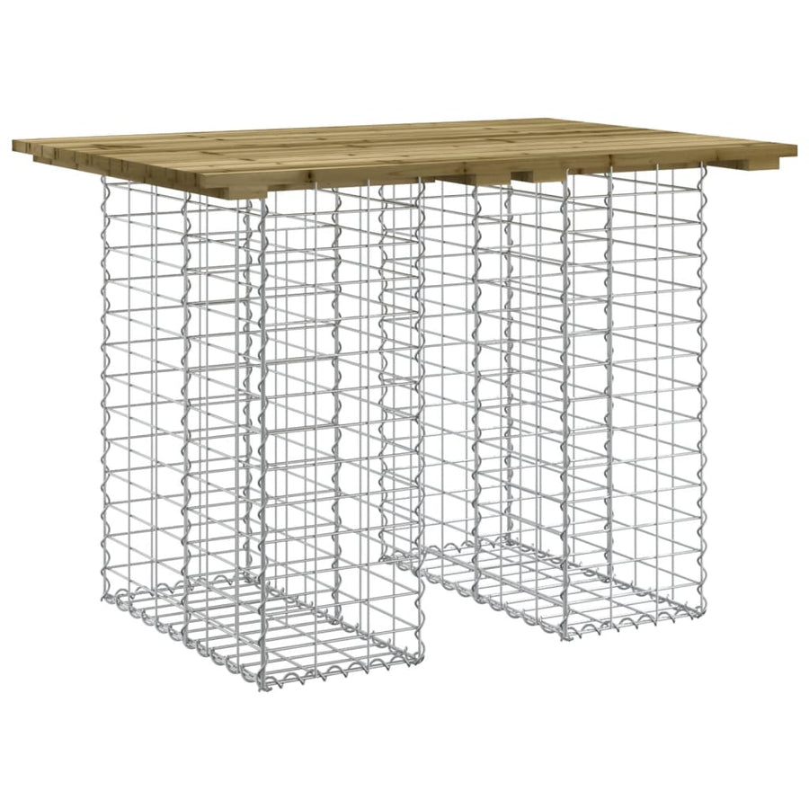 Tuinbank schanskorfontwerp 00x70x72 cm geïmpregneerd hout 70 x 100 x 72 cm Donkerbruin