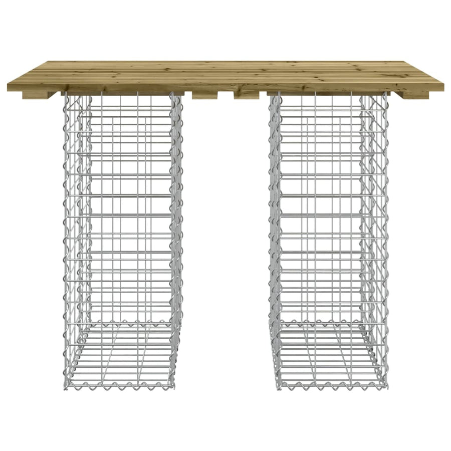 Tuinbank schanskorfontwerp 00x70x72 cm geïmpregneerd hout 70 x 100 x 72 cm Donkerbruin