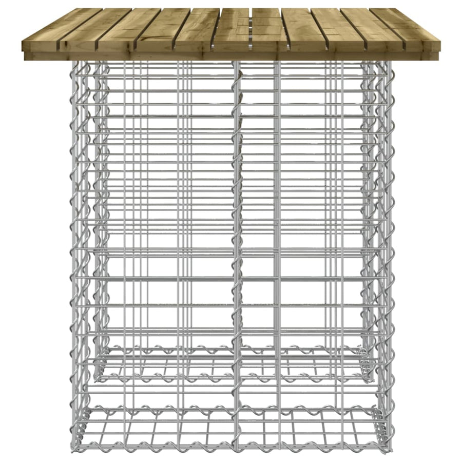Tuinbank schanskorfontwerp 00x70x72 cm geïmpregneerd hout 70 x 100 x 72 cm Donkerbruin