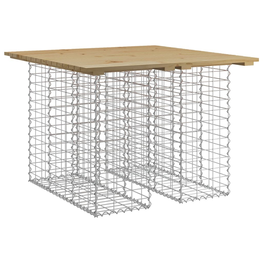 Tuinbank schanskorfontwerp geïmpregneerd hout 100 x 102 x 72 cm Donkerbruin