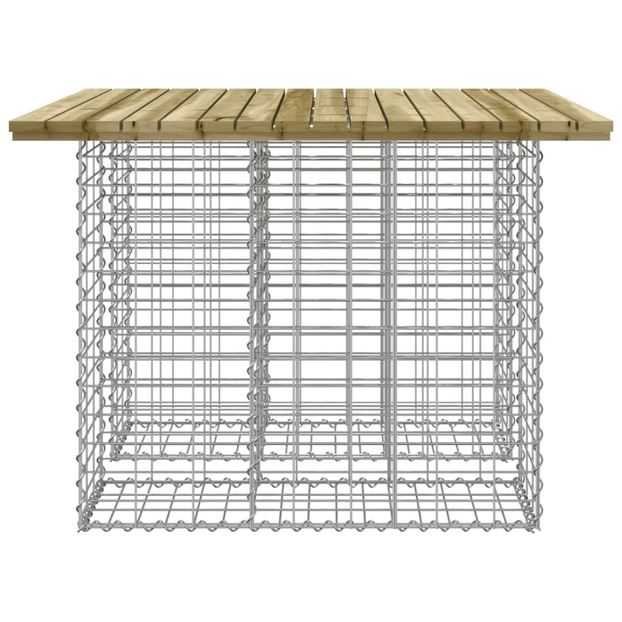 Tuinbank schanskorfontwerp geïmpregneerd hout 100 x 102 x 72 cm Donkerbruin