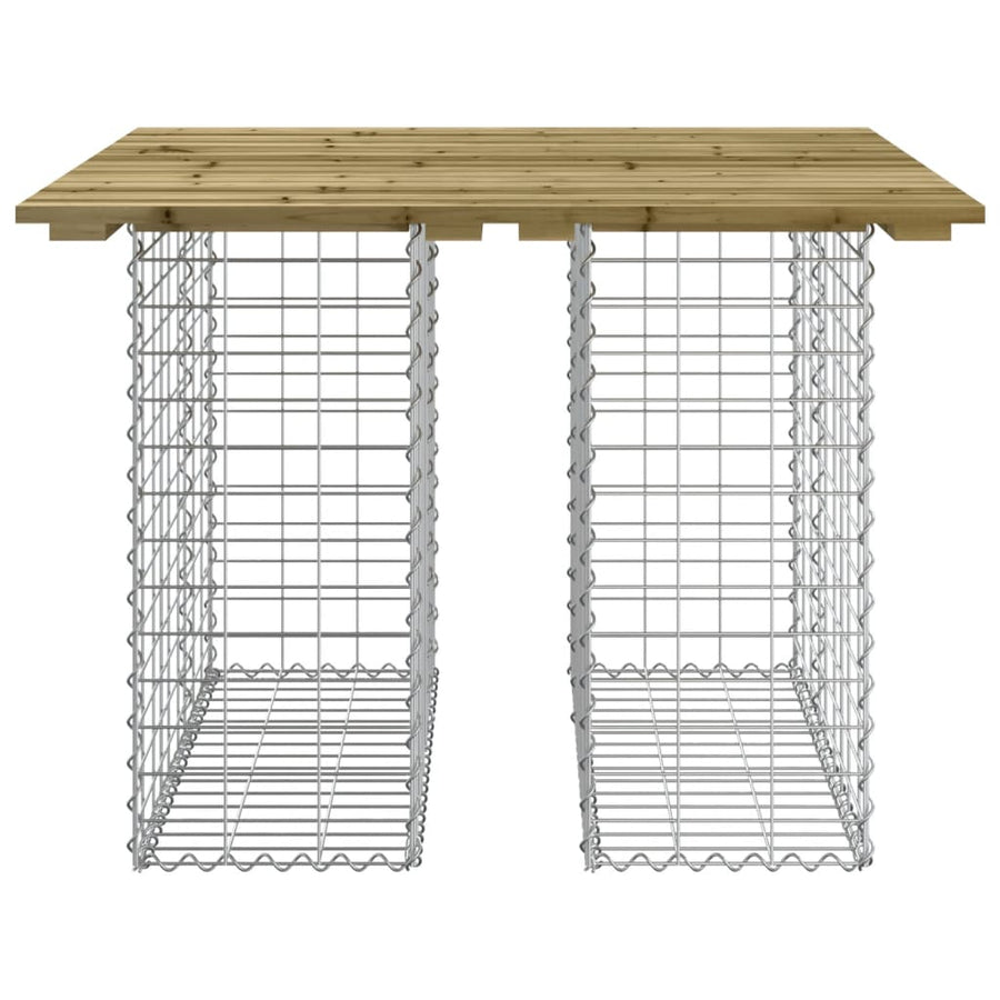 Tuinbank schanskorfontwerp geïmpregneerd hout 100 x 102 x 72 cm Donkerbruin
