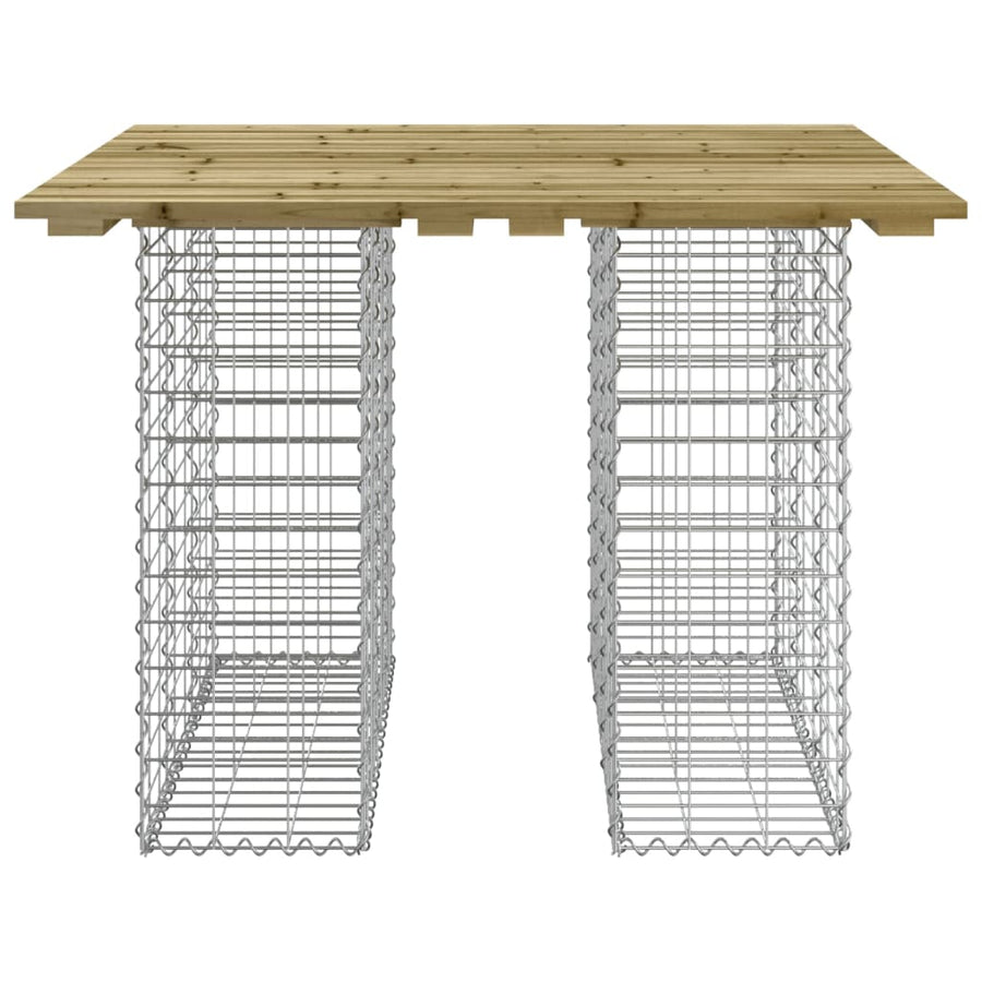 Tuinbank schanskorfontwerp 00x02x72 cm geïmpregneerd hout 102 x 100 x 72 cm Donkerbruin