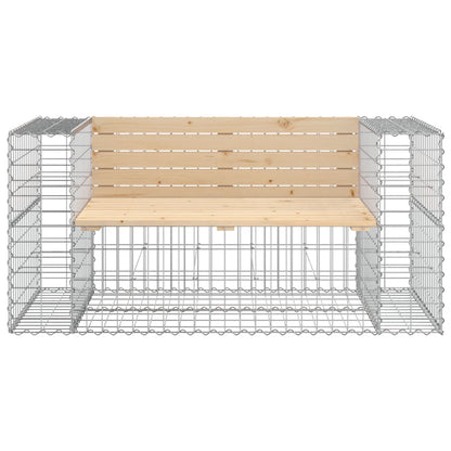Tuinbank Schanskorfontwerp 143X71X65,5 Cm Massief Grenenhout Natuurlijk Grenenhout 143 x 71 x 65.5 cm