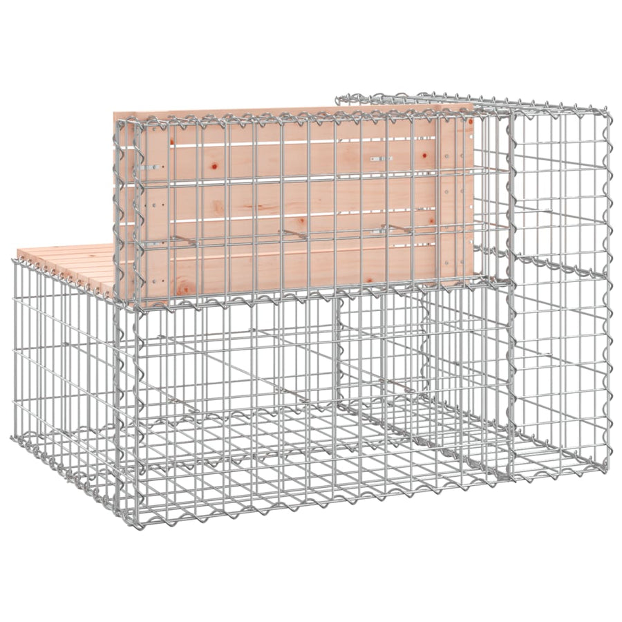 Tuinbank Schanskorfontwerp 92X71X65,5 Cm Massief Douglashout Donkerbruin
