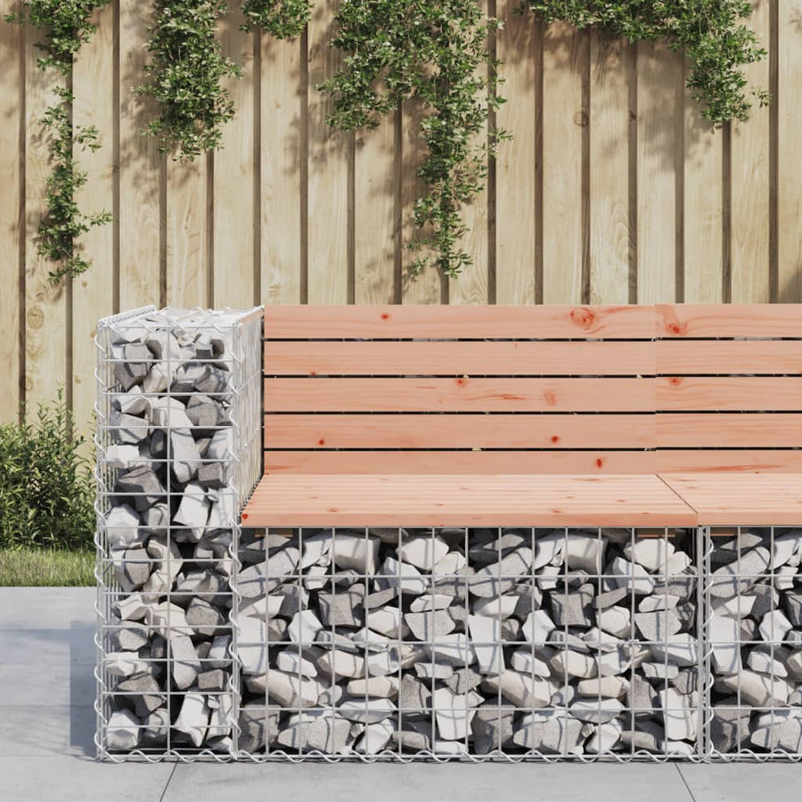 Tuinbank Schanskorfontwerp 92X71X65,5 Cm Massief Douglashout Donkerbruin