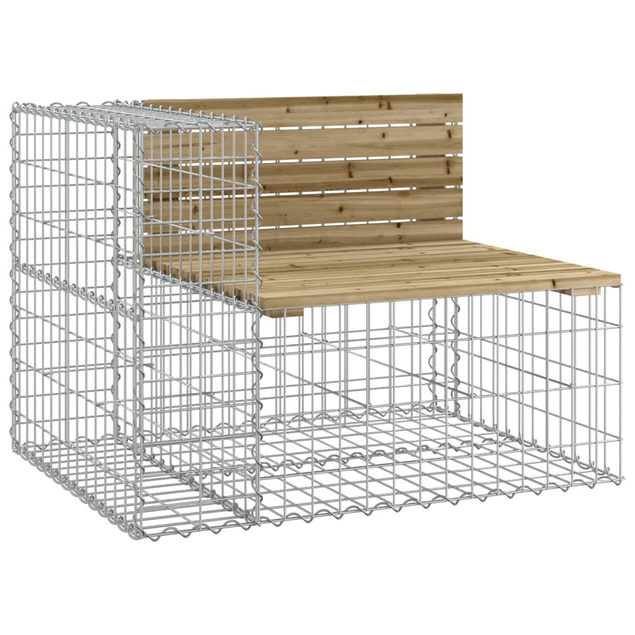 Tuinbank Schanskorfontwerp 92X7X65,5 Cm Geïmpregneerd Hout 92 x 71 x 65.5 cm Donkerbruin